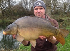 A 14.5 lb carp caught December 2015