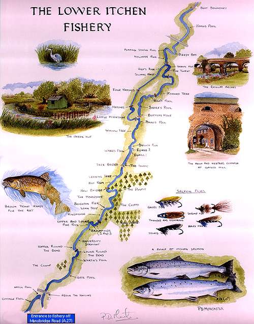 Map of river