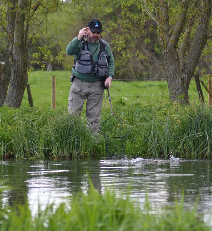 man fishing